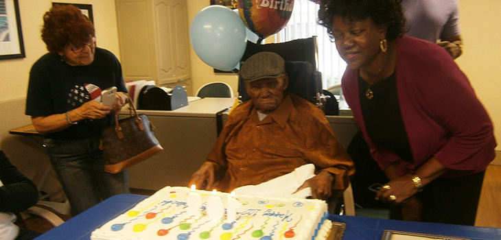 Malachi with his birthday cake