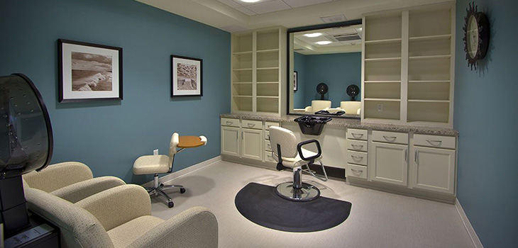 pretty salon area